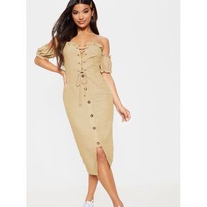 Bardot midi dress